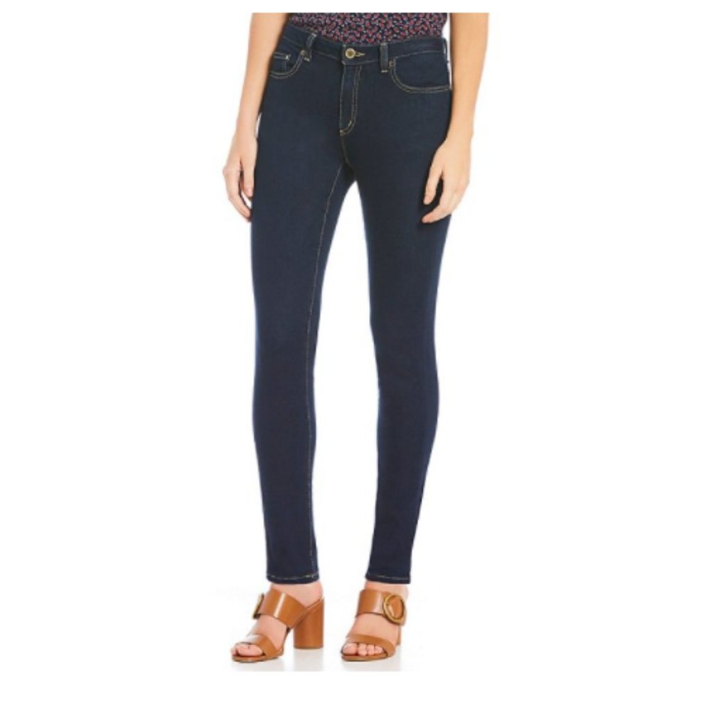 Michael Kors Blue Denim High-Rise Skinny Jeans 12